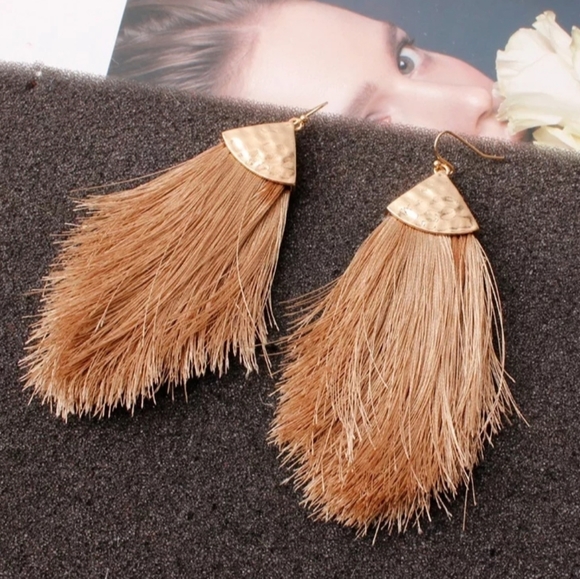 TASSEL EARRINGS DROP EARRINGS BOHO DANGLE - Picture 1 of 1